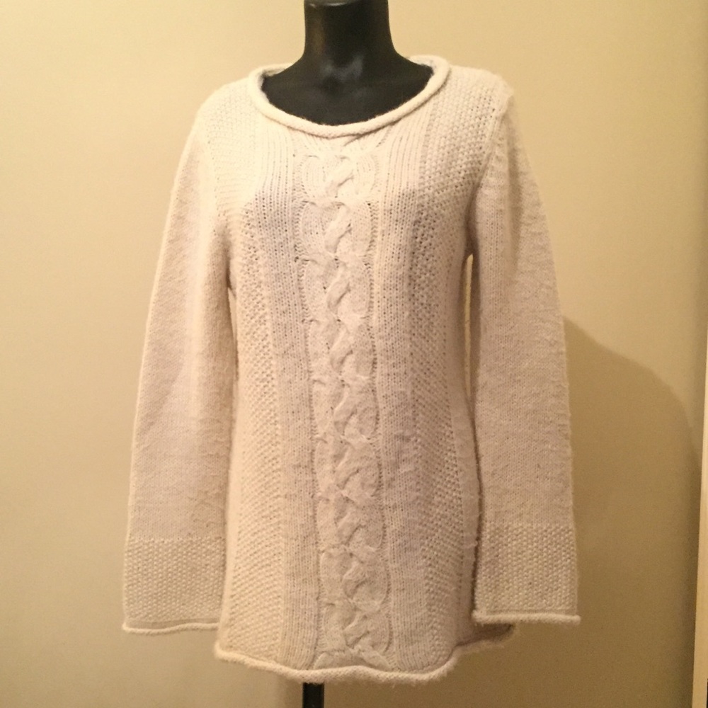 Long Cream Sweater